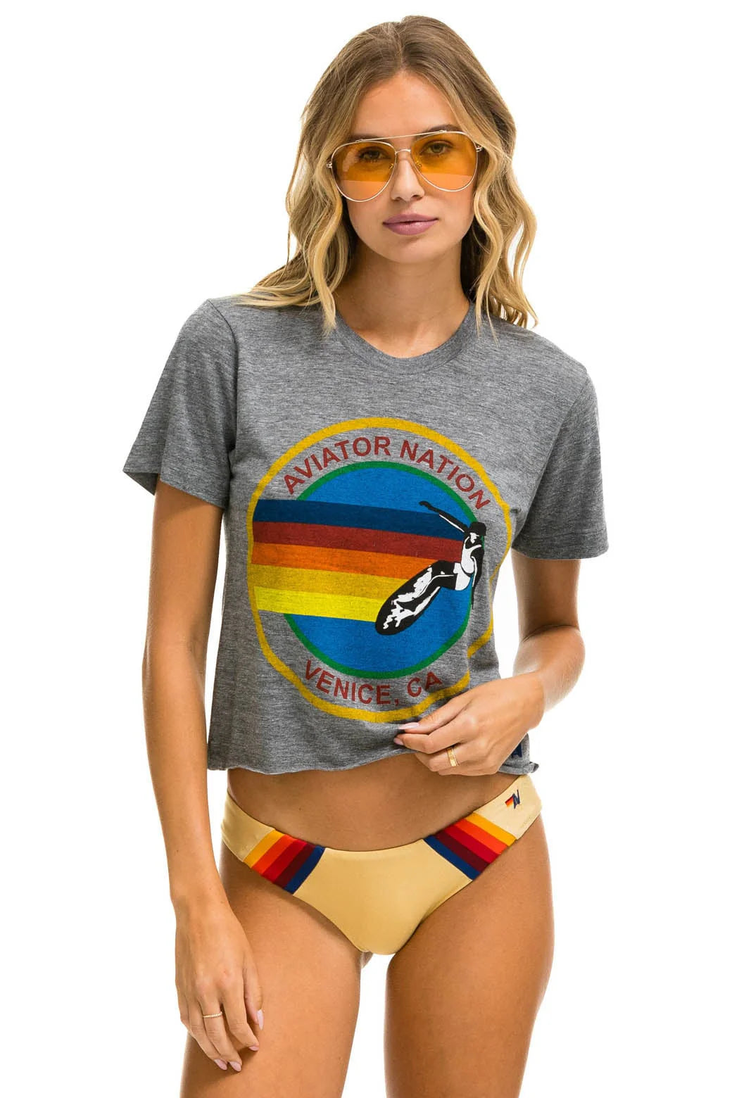Signature Boyfriend Tee - Heather Grey
