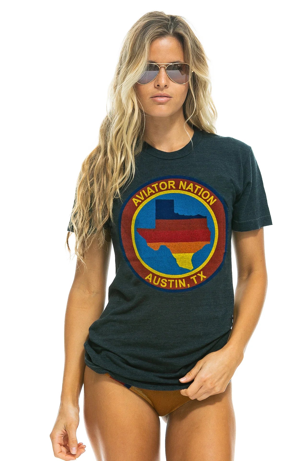 Signature Texas Tee - Charcoal