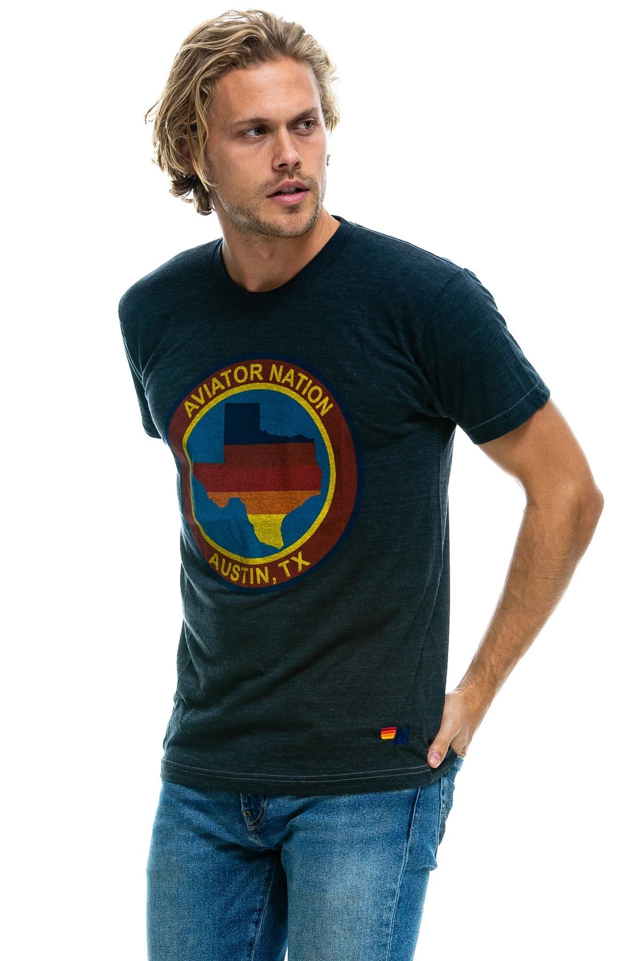 Signature Texas Tee - Charcoal