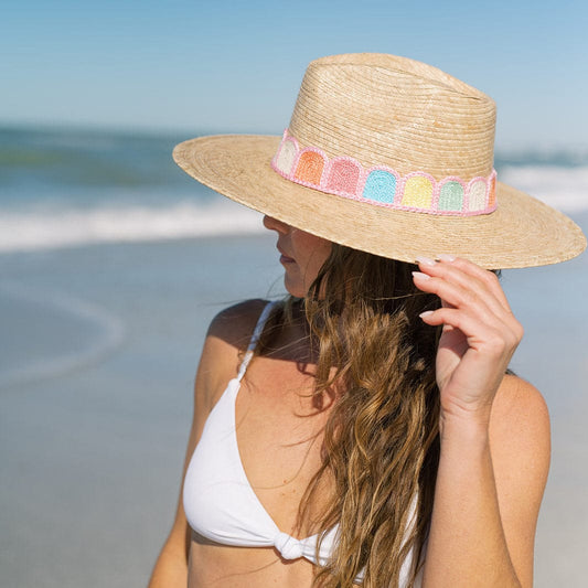Pastel Candy Crochet Palm Hat