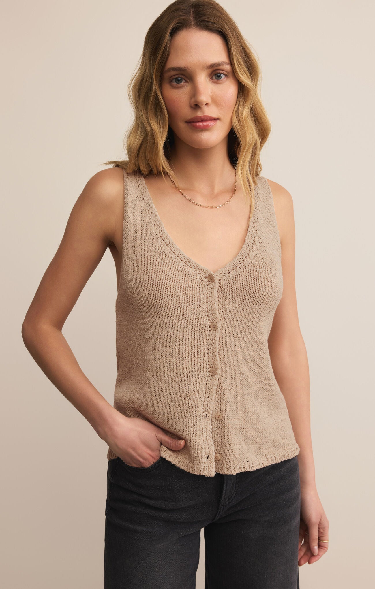 Mage Sweater Vest - Natural