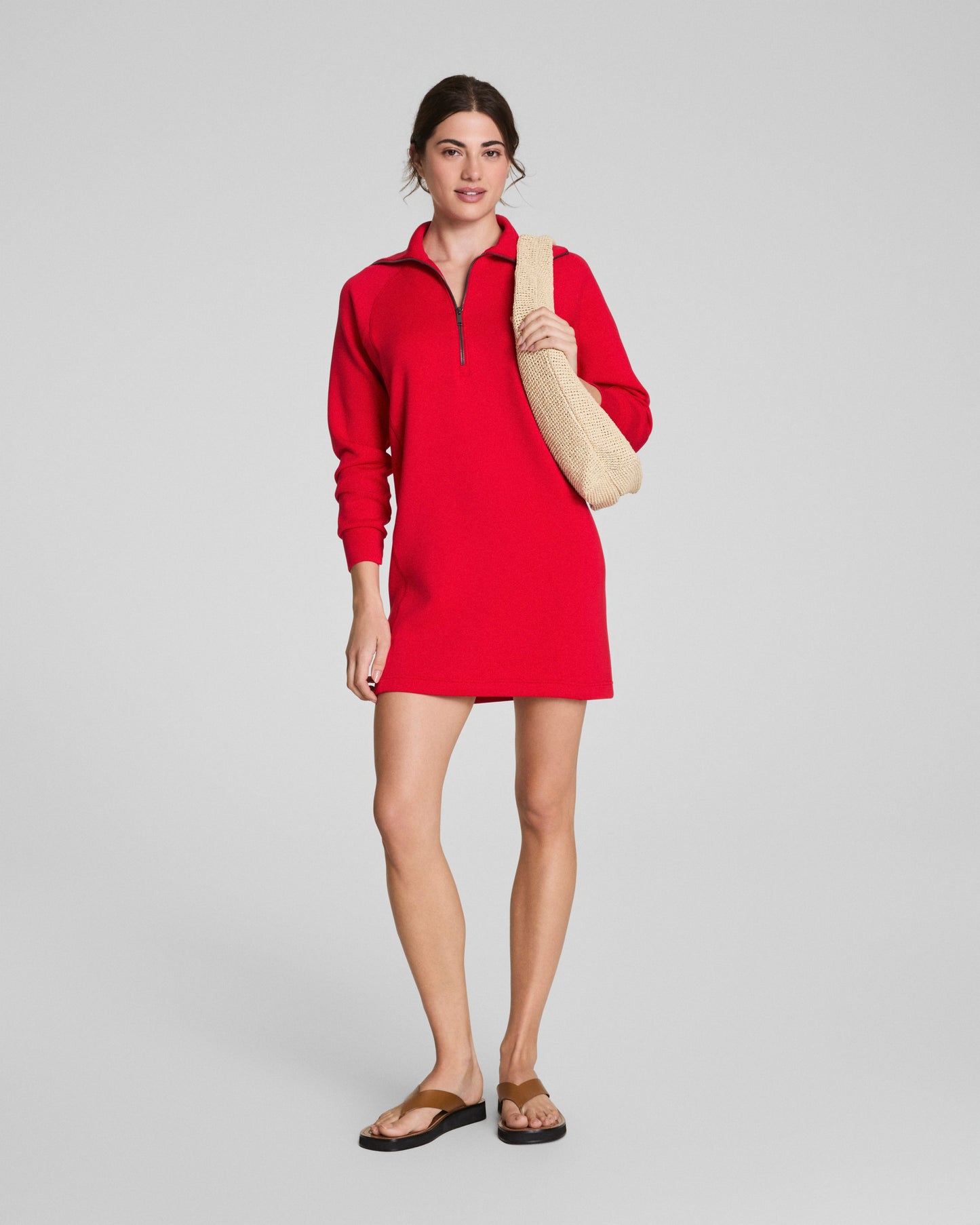 AirEssentials® Half Zip Dress - Spanx Red