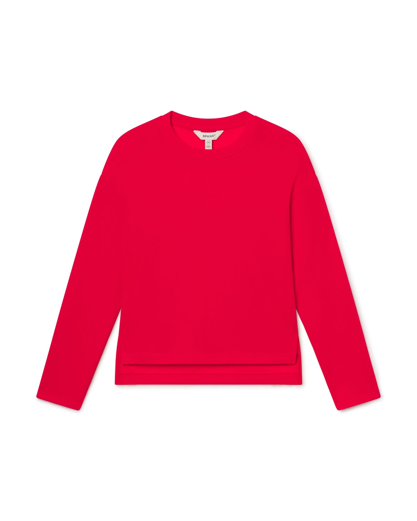 AirEssentials® Long Sleeve Side Slit Top - Spanx Red