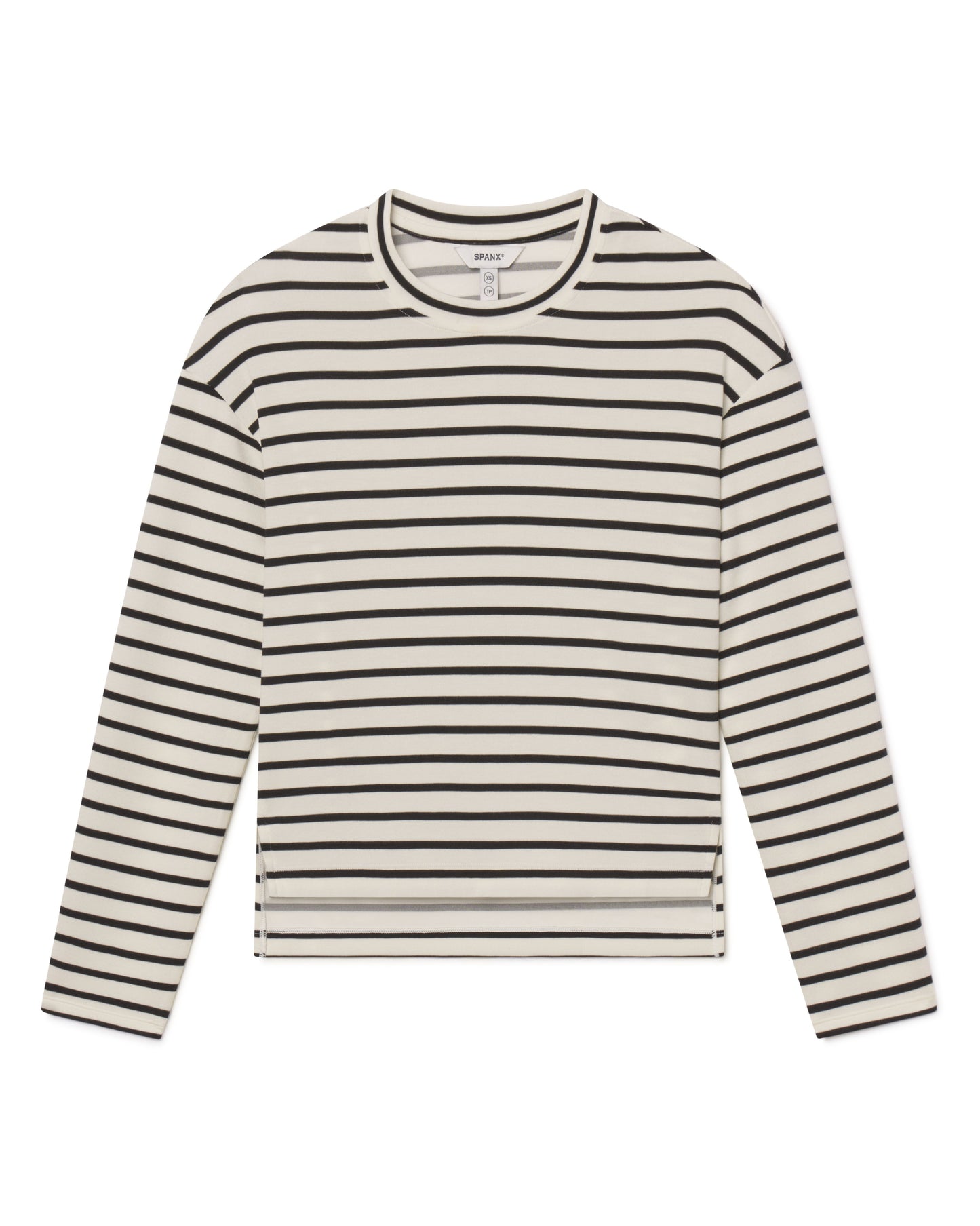 AirEssentials® Long Sleeve Side Slit Top - Pier Stripe
