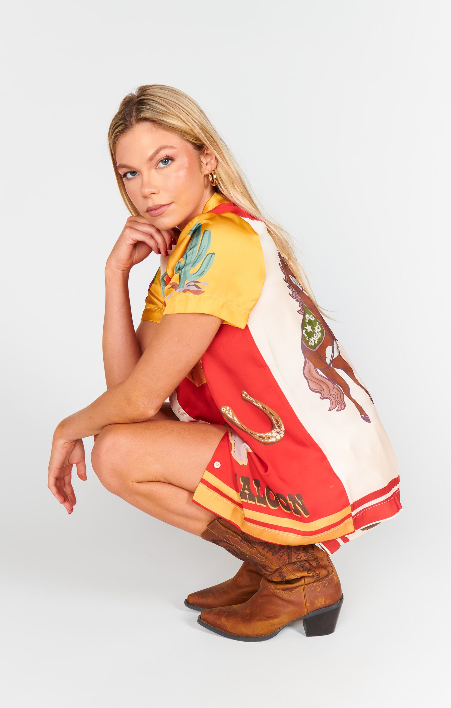 Home and Away PJ Set - Lone Star Silky