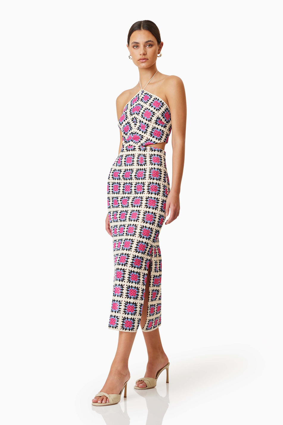 Luna Midi Dress in Multi