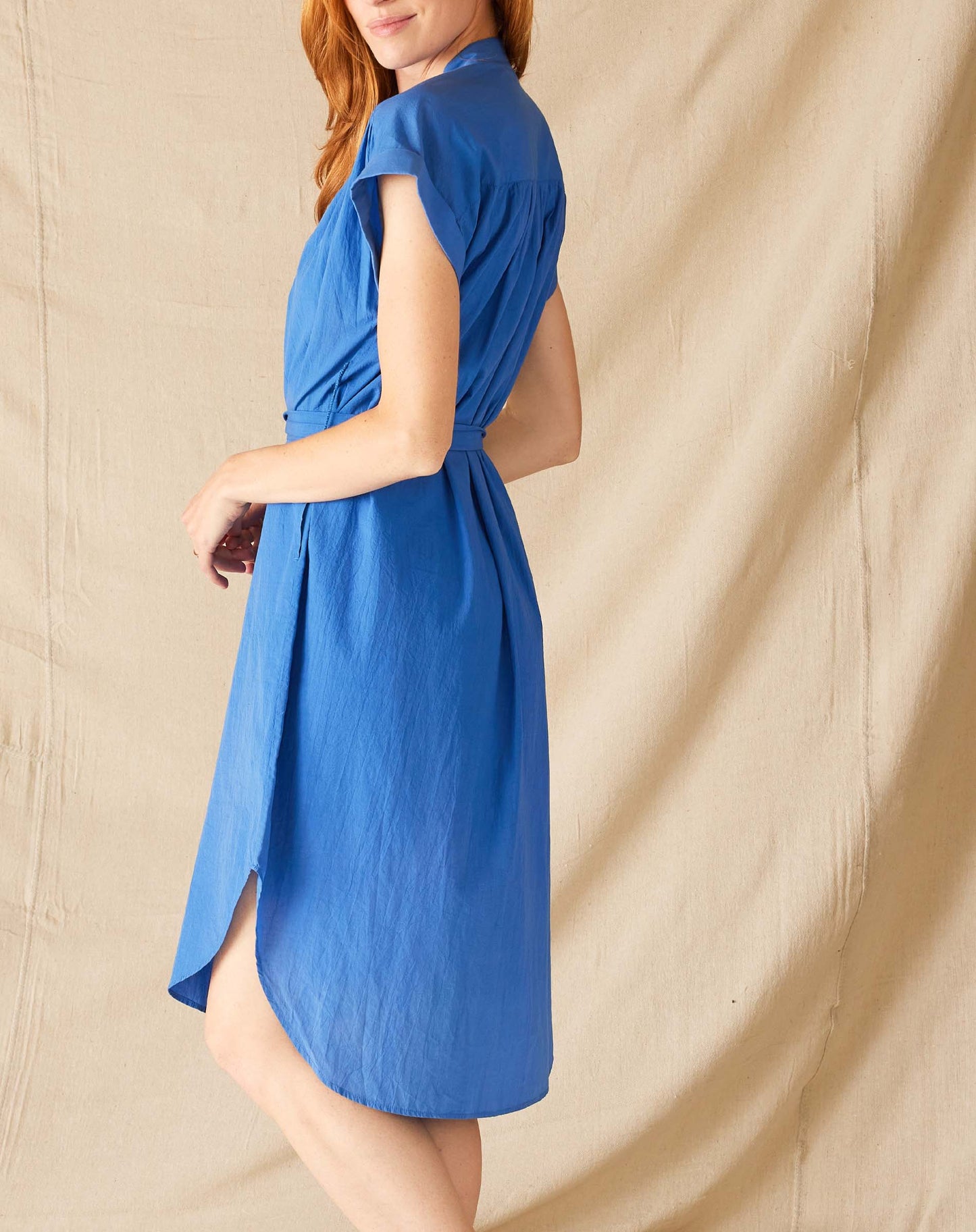 Aphrodite Shirt Dress - Nebulas Blue