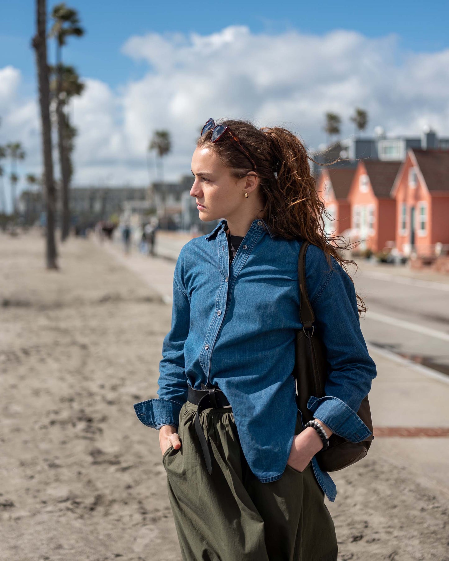 MerSea - Brontë Oxford Button Up - Chambray