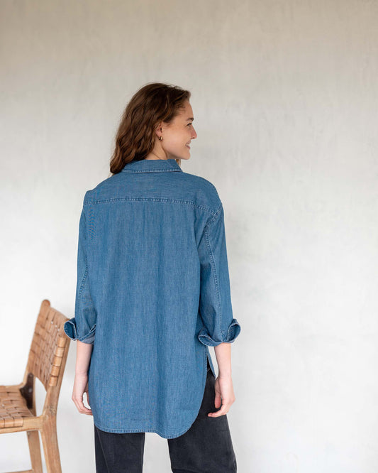 Brontë Oxford Button Up - Chambray