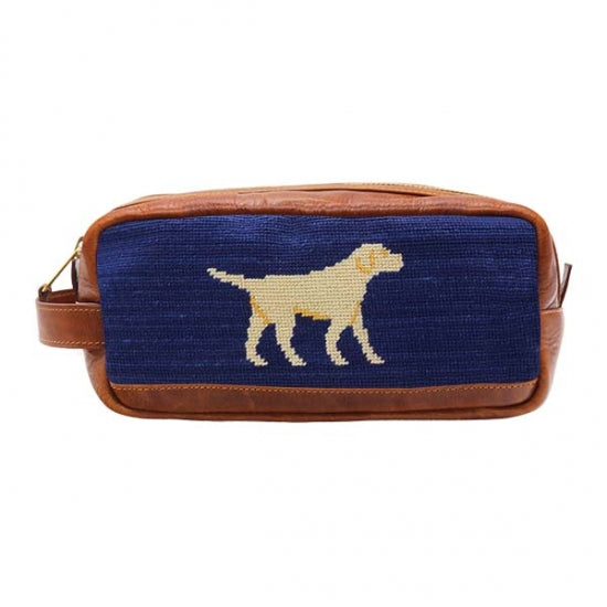 Yellow Lab Needlepoint Toiletry Bag