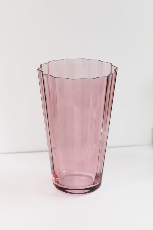 ESTELLE COLORED SUNDAY VASE - {ROSE}