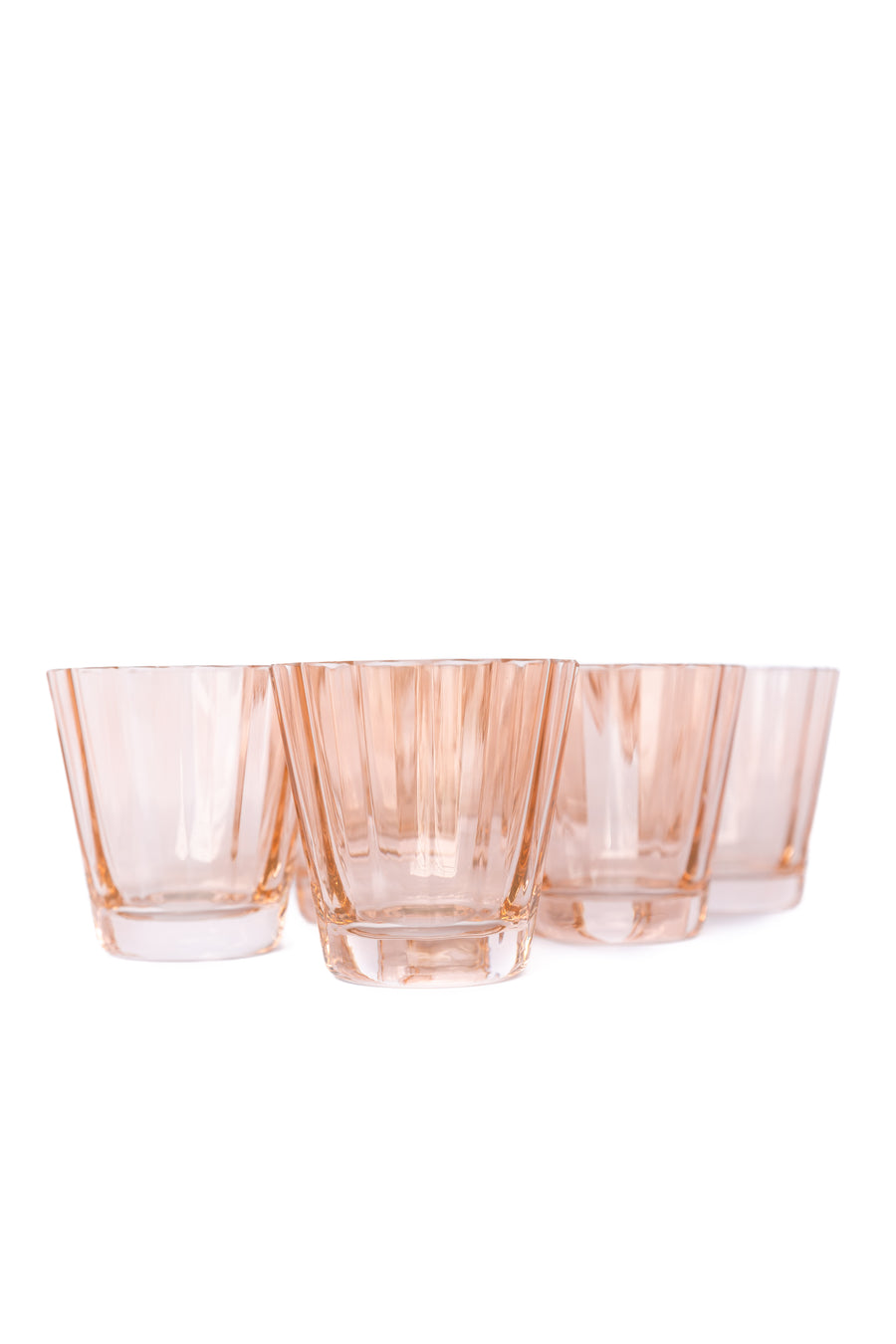 ESTELLE COLORED SUNDAY LOW BALLS - SET OF 6 {BLUSH PINK}