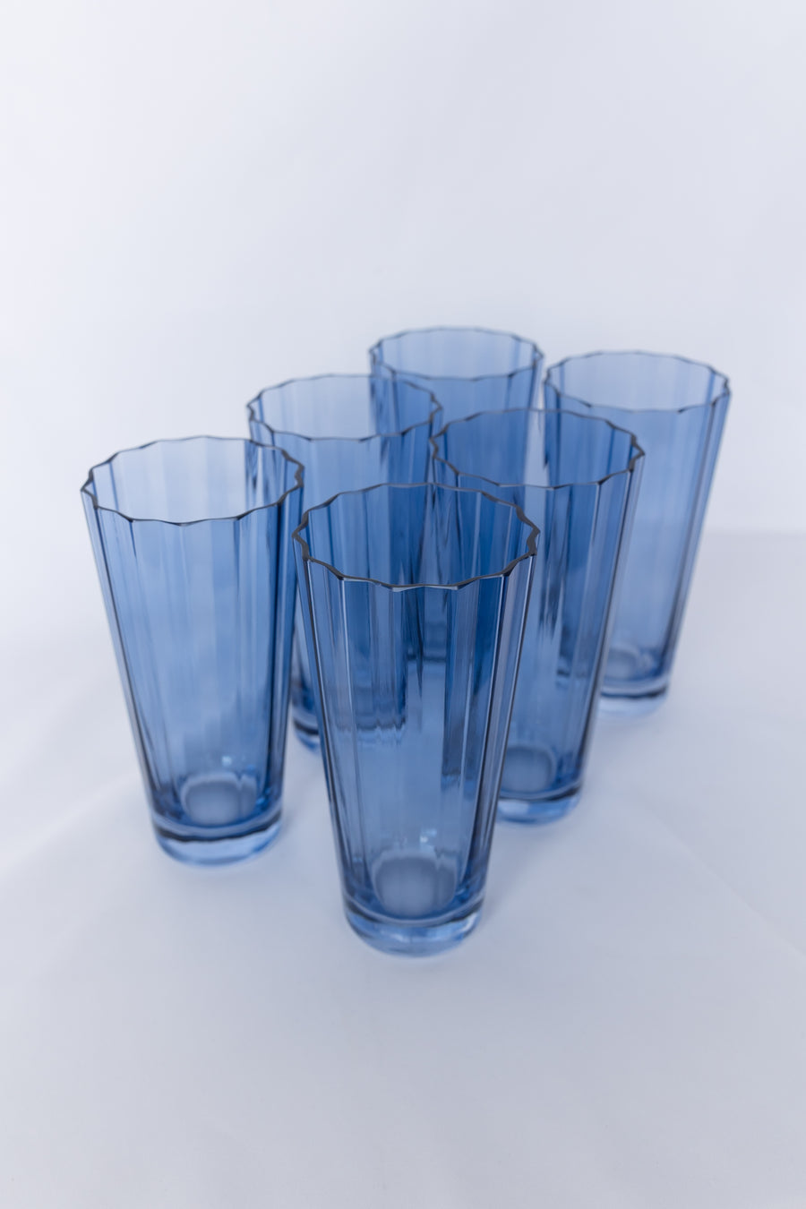 ESTELLE COLORED SUNDAY HIGH BALLS - SET OF 6 {COBALT BLUE}