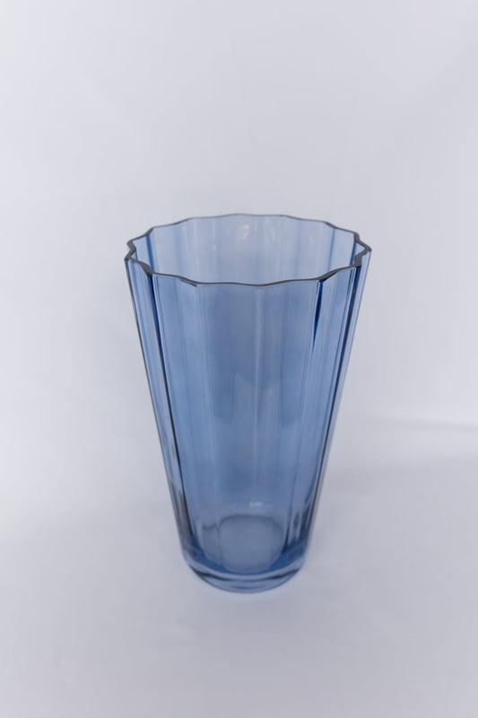 ESTELLE COLORED SUNDAY VASE - {COBALT BLUE}
