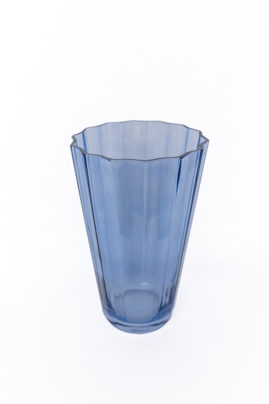 ESTELLE COLORED SUNDAY VASE - {COBALT BLUE}