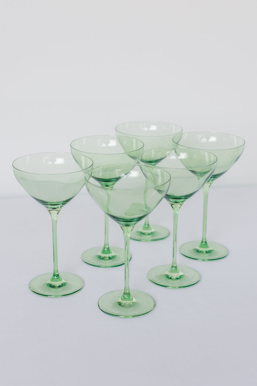 Estelle Colored Glass Martini Glass (Set of 6)