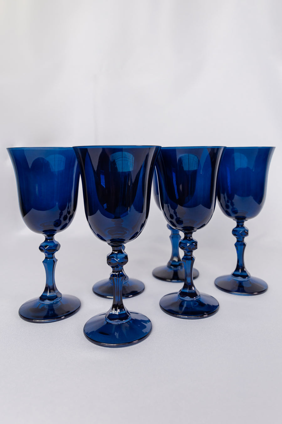 ESTELLE COLORED REGAL GOBLET - SET OF 6 {MIDNIGHT BLUE}