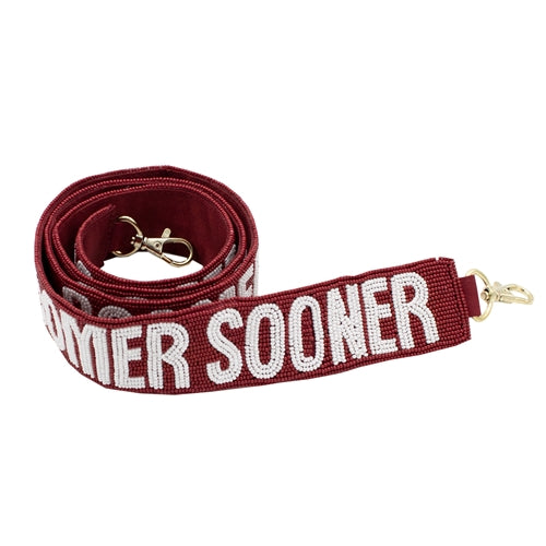 Collegiate Beaded Strap - University of Oklahoma