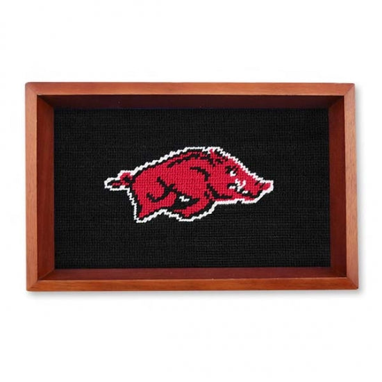 Arkansas Needlepoint Valet Tray