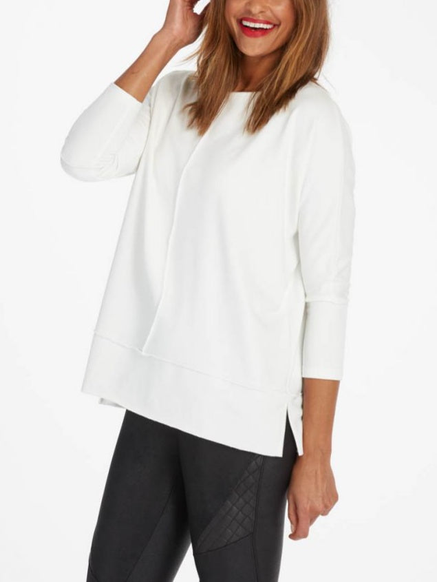 Spanx - Perfect Length Top, Dolman 3/4 Sleeve - White – Spinout