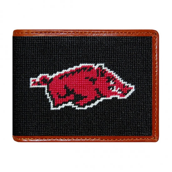 Arkansas Needlepoint Bi-Fold Wallet