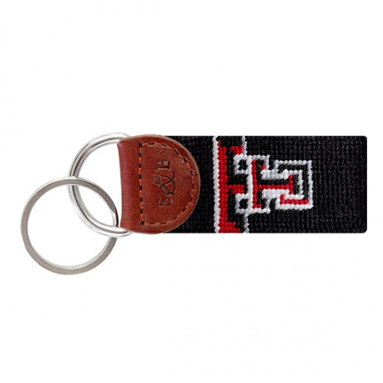 Texas Tech Needlepoint Key Fob