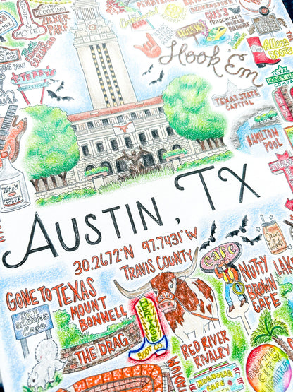 GLITTERBOXX - Hometown Print - Austin, TX