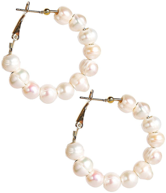 Lisi Lerch - Georgia Hoop - Freshwater Pearls - 10mm