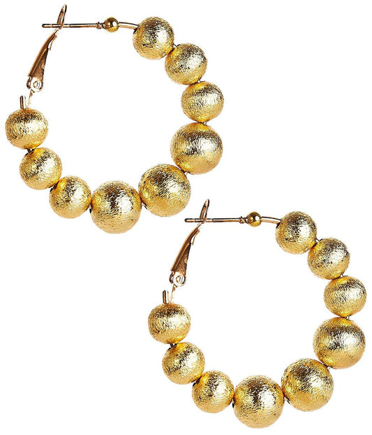 Lisi Lerch - Georgia Hoop - Brushed Gold - 10mm