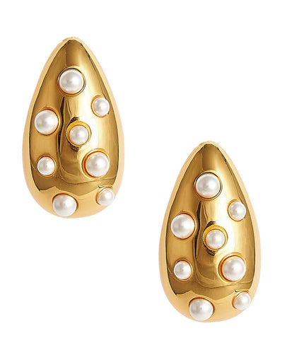 Lisi Lerch - Mila Hoop - Gold & Pearl Earring