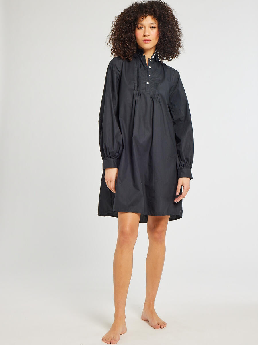 MILLE - Bonnie Dress - Black Poplin