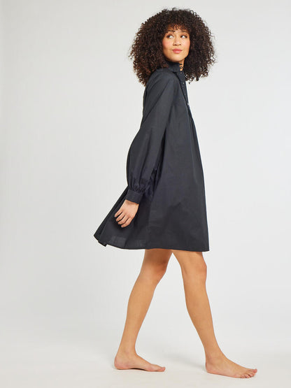 MILLE - Bonnie Dress - Black Poplin