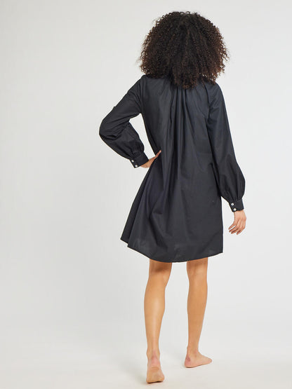 MILLE - Bonnie Dress - Black Poplin