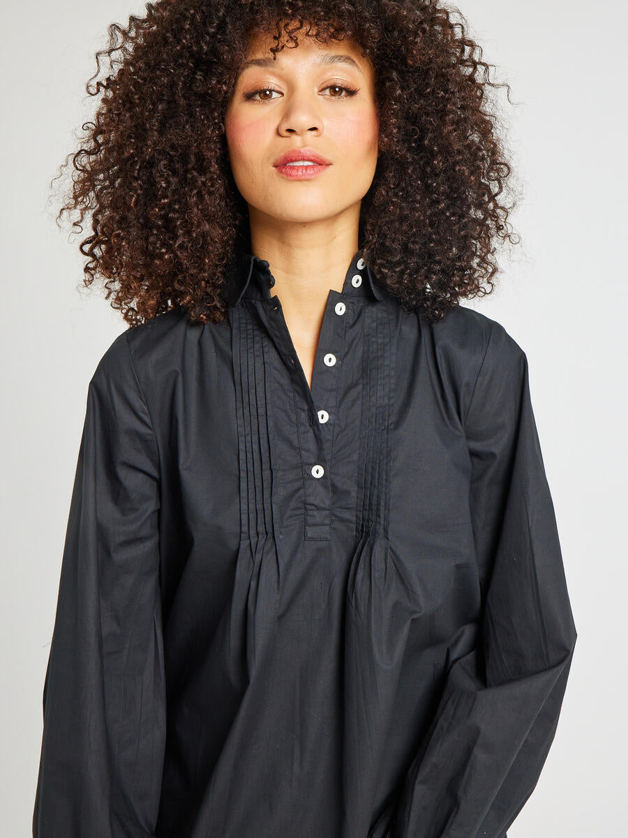 MILLE - Bonnie Dress - Black Poplin