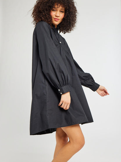 MILLE - Bonnie Dress - Black Poplin