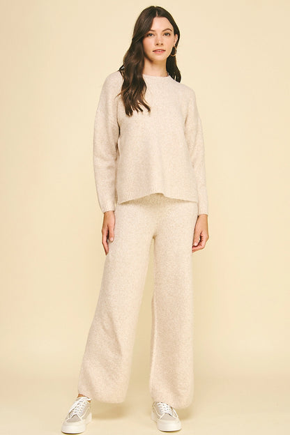 Soft Yarn Knit Sweater - Oatmeal