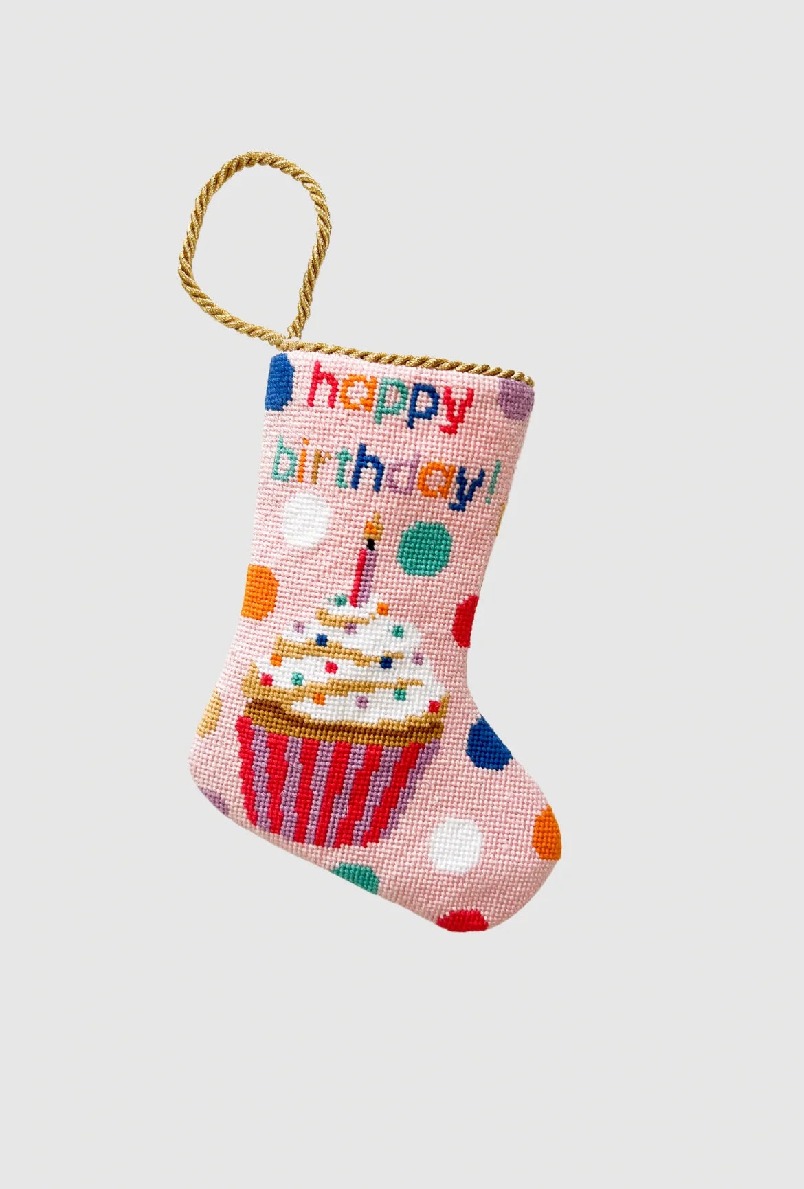 Bauble Stockings - Happy Birthday in Pink