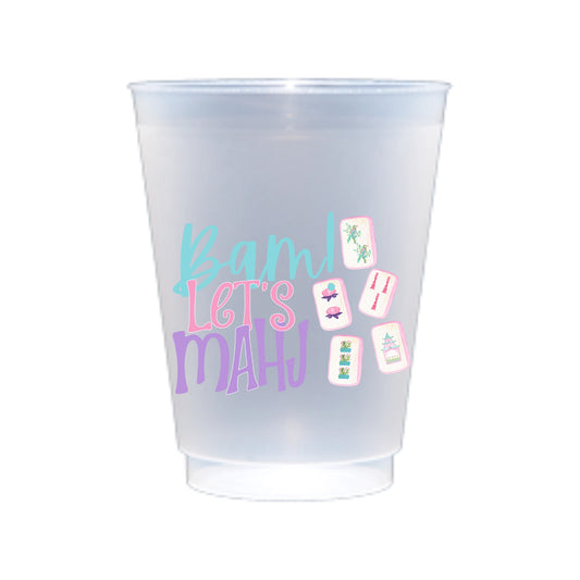 Bam Let's Mahj Mahjong Shatterproof Cup | Set of 8, 16oz