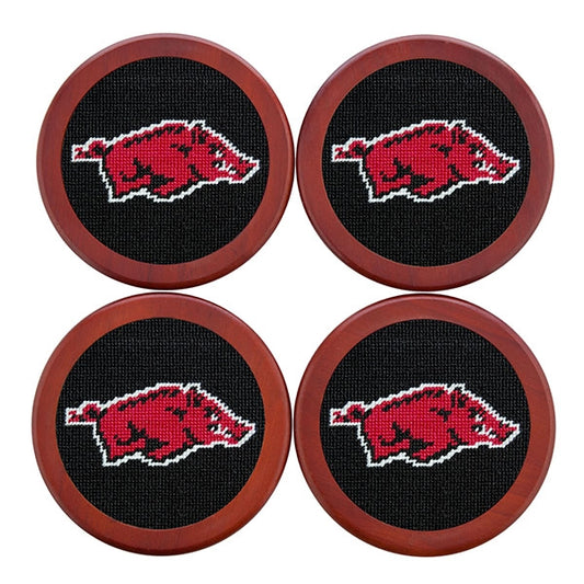 Arkansas Needlepoint Coaster Set