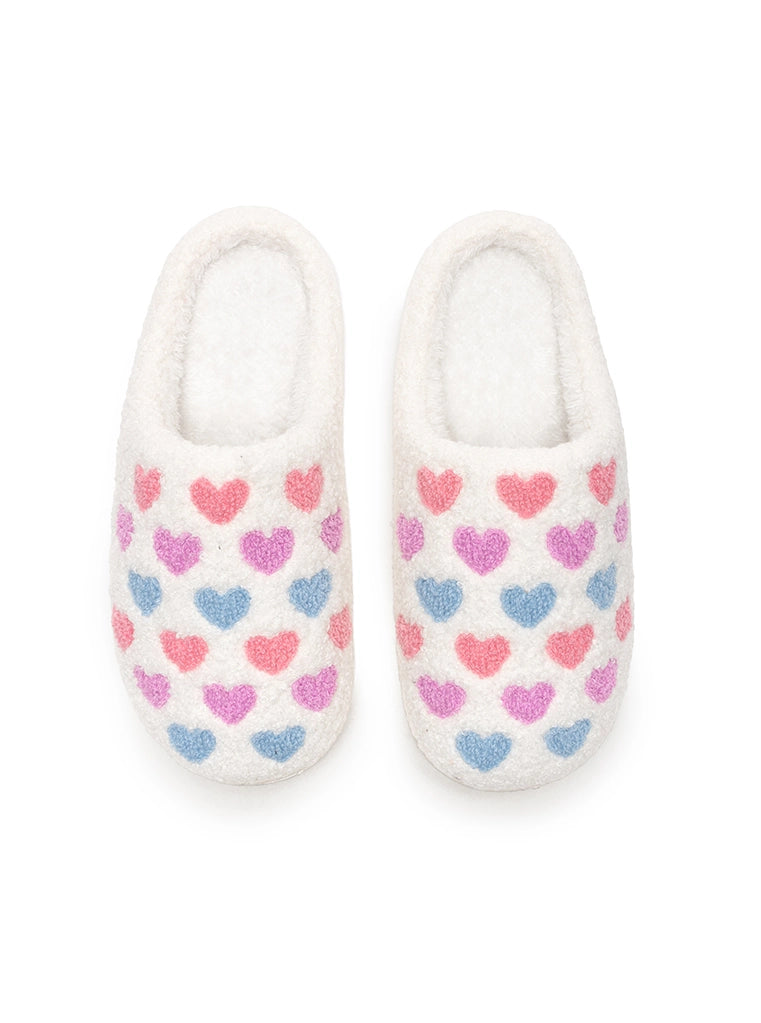 Pastel Heart Slippers