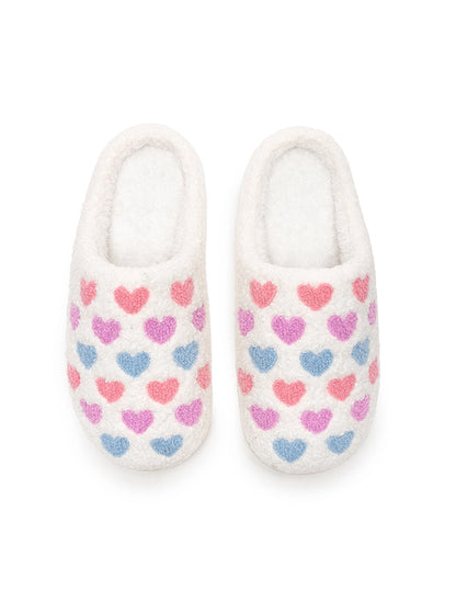 Pastel Heart Slippers