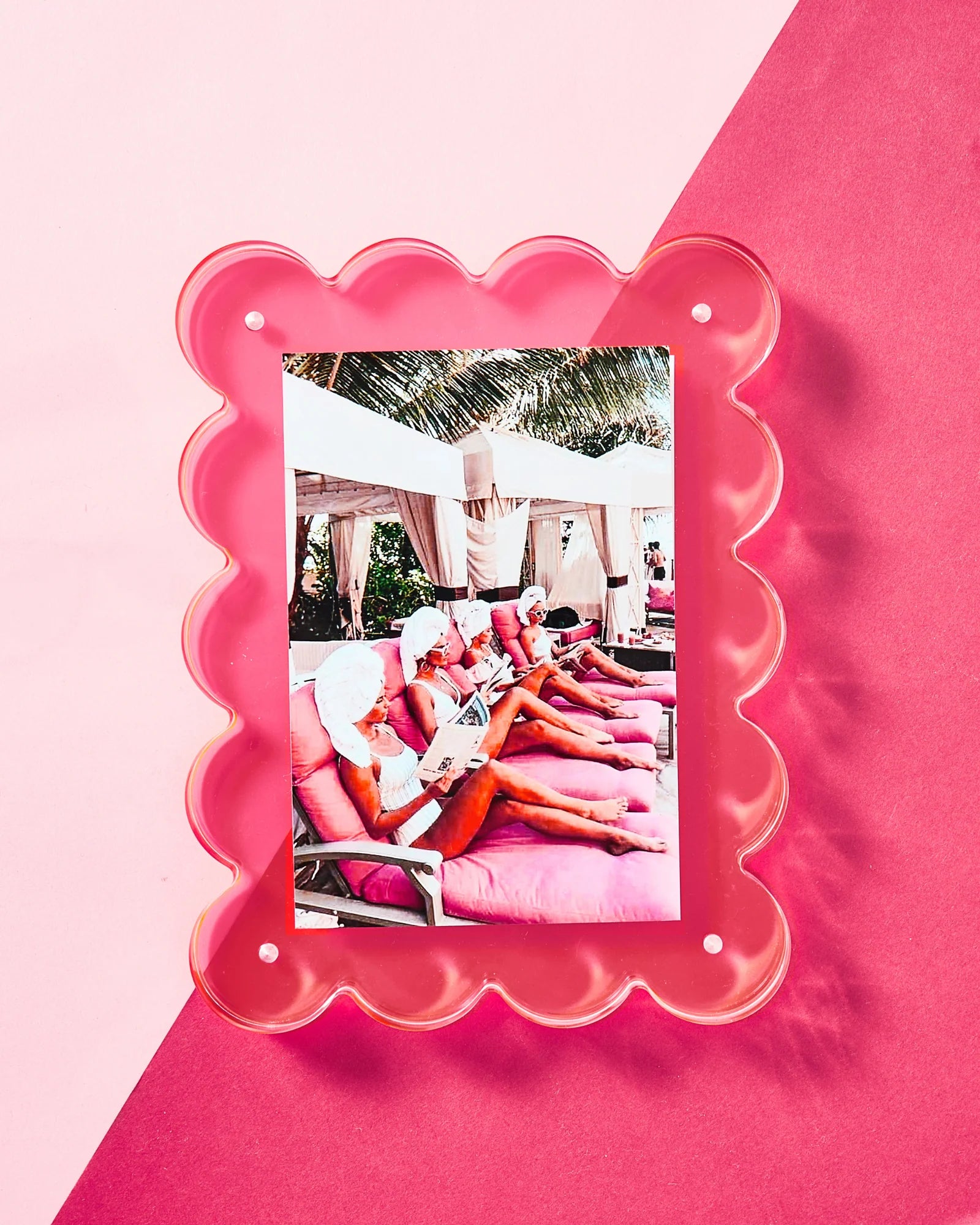 Neon Pink Acrylic Picture Frame