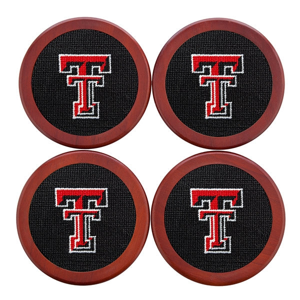 Texas Tech Needlepoint Coaster Set