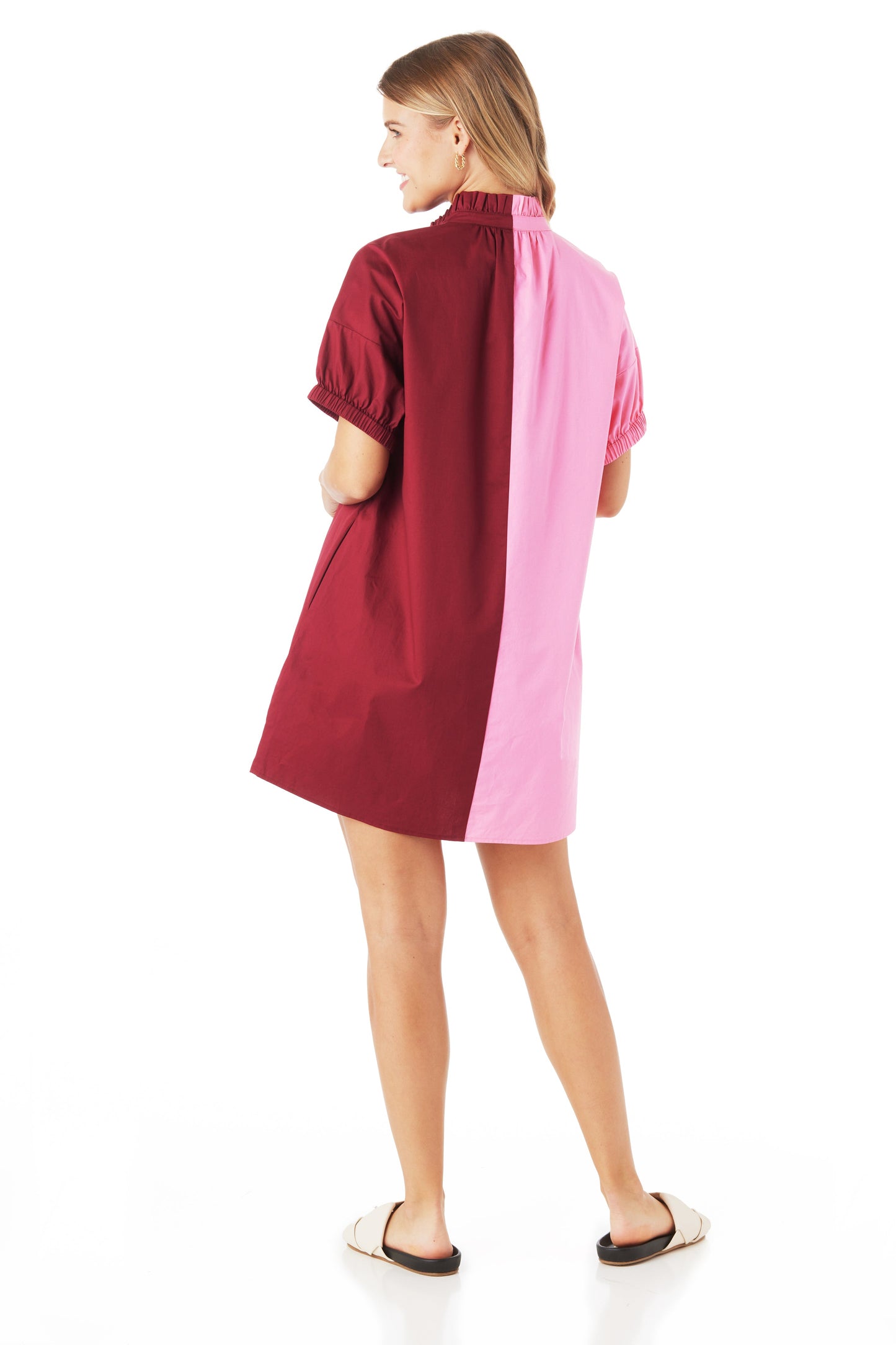 CROSBY - Betts Dress - Pink Garnet