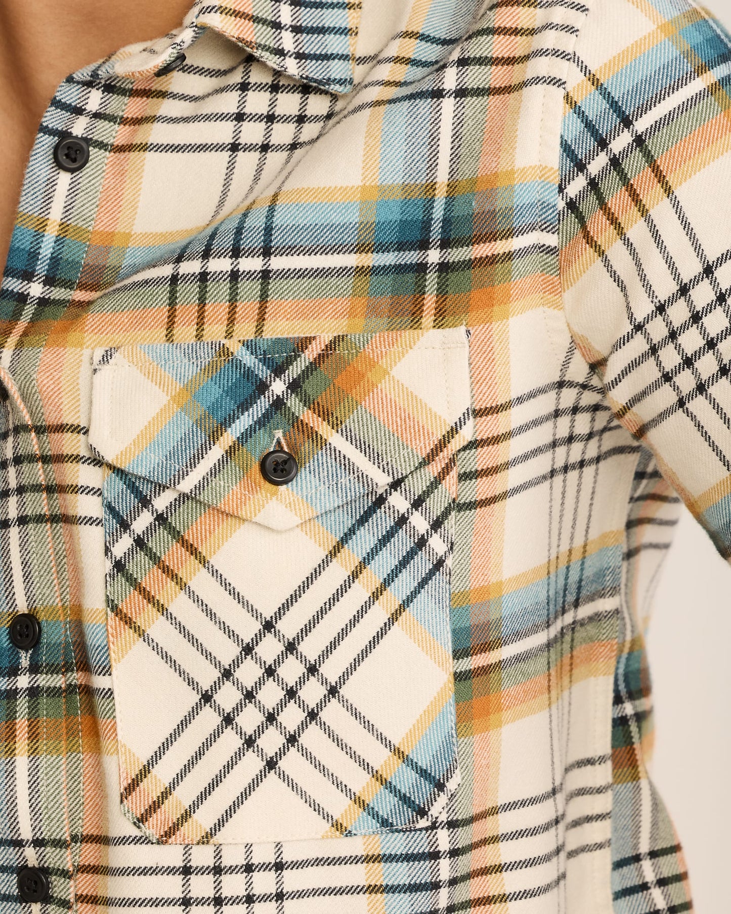 PENDLETON - Madison Flannel Shirt - Cream Multi Plaid