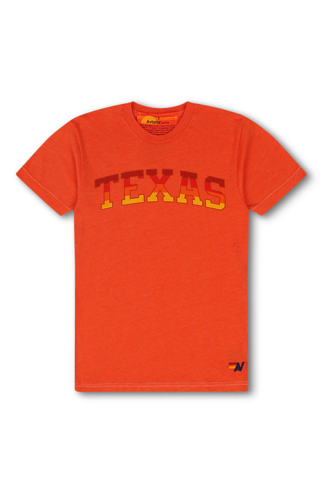 Aviator Nation - University of Texas Crew Tee Shirt - Orange