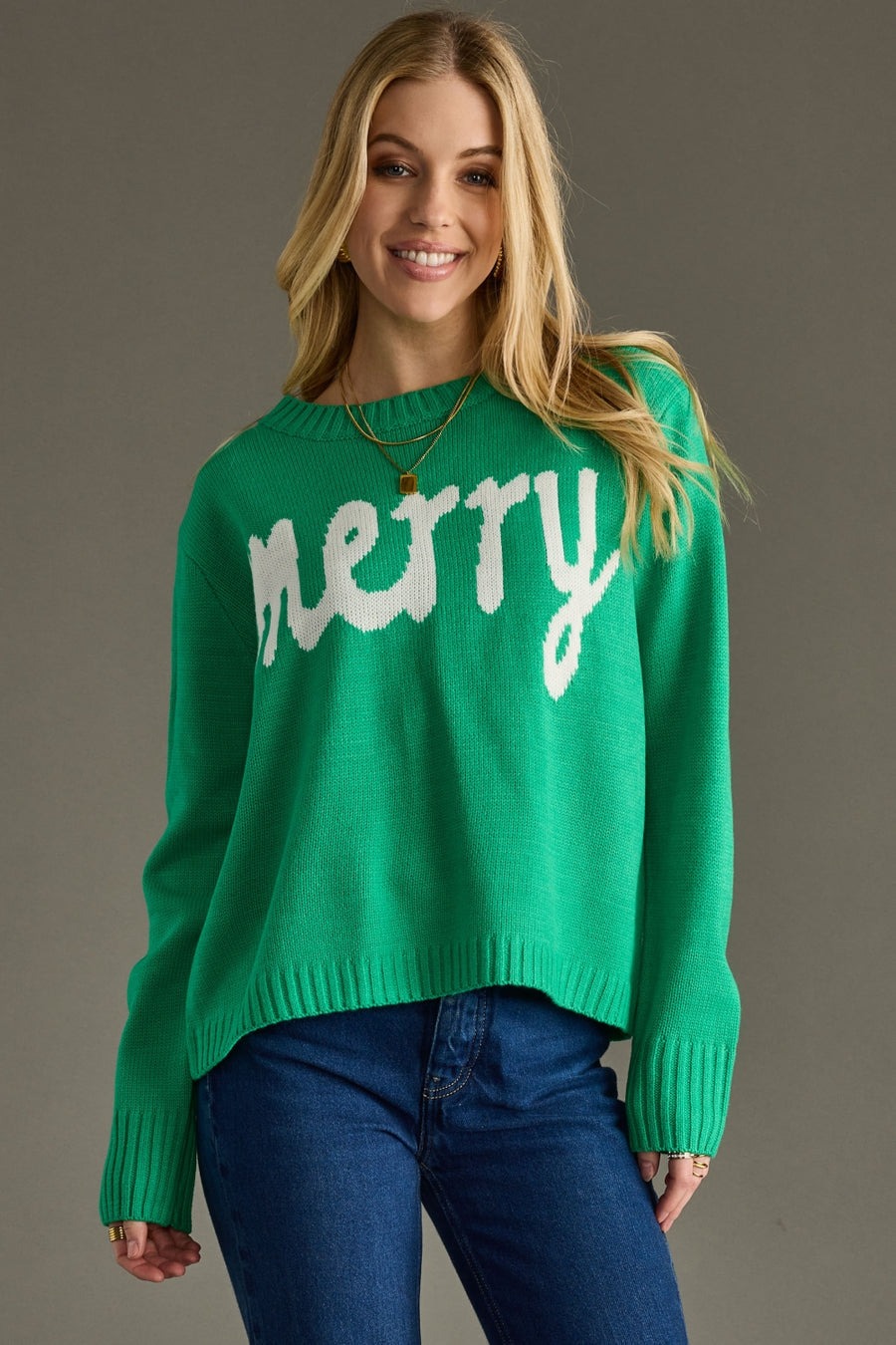 Merry Sweater - Kelly Green