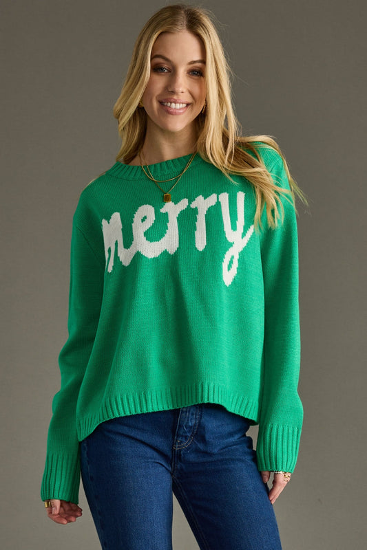 Merry Sweater - Kelly Green