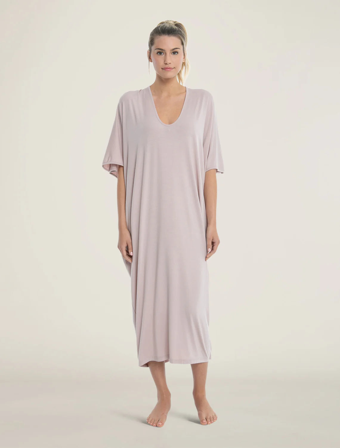 Barefoot Dreams - Luxe Milk Jersey® Caftan - Faded Rose