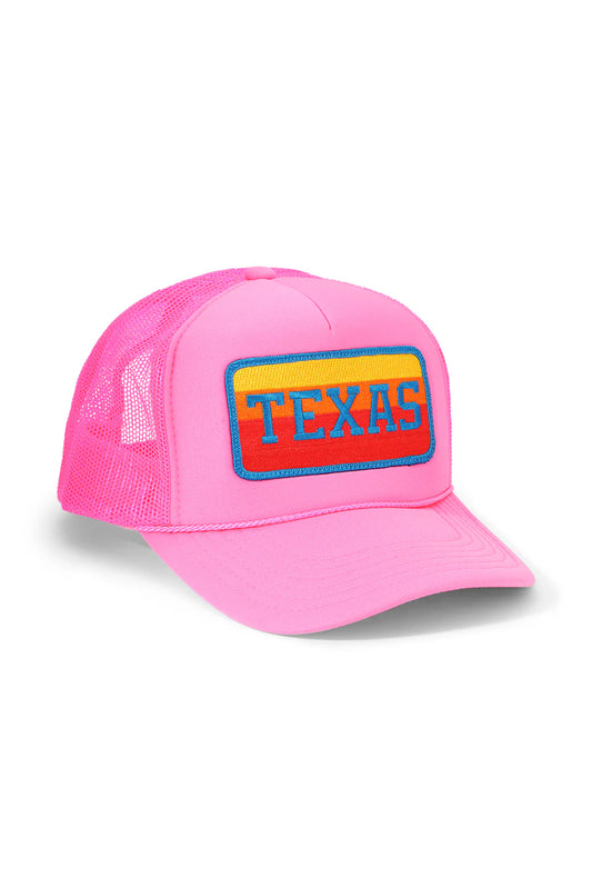 Aviator Nation - University of Texas Vintage Low Rise Trucker - Neon Pink